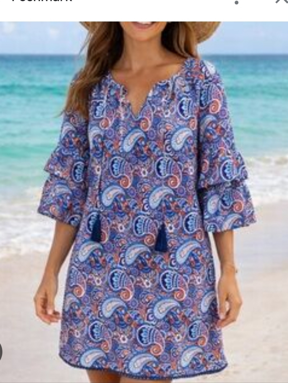 Simply Southern Vibrant Paisley Dress
